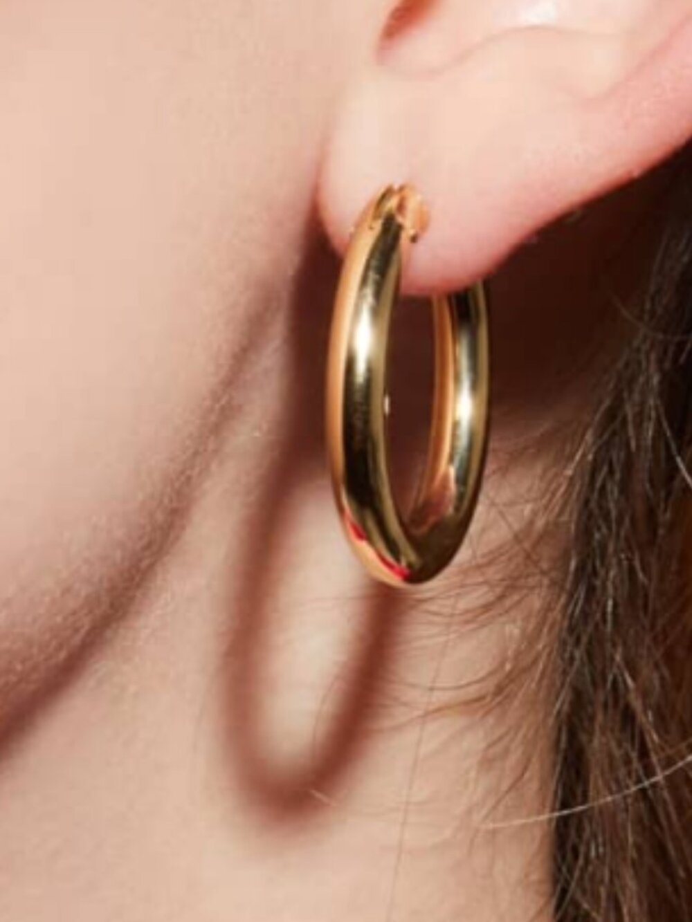 14Kt GOLD Hoop Earrings ITALY